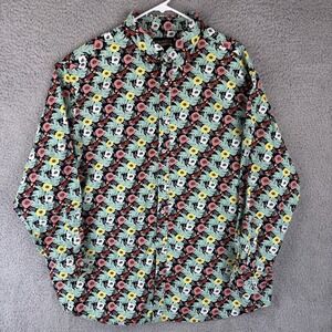 Daniel Cremieux Shirt Mens 3XB Big Hawaiian Graphic Print Button Loud Party